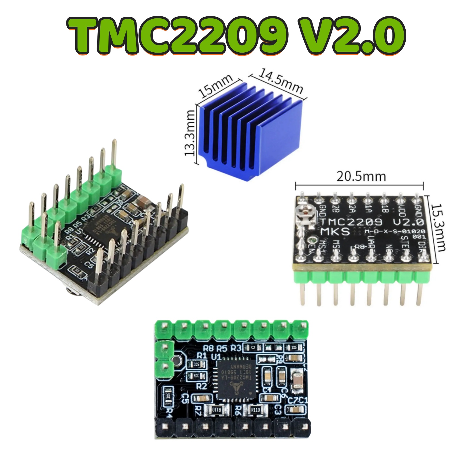 Mks Sgen - محرك خطوي MKS TMC2209 V2.0 Stepper