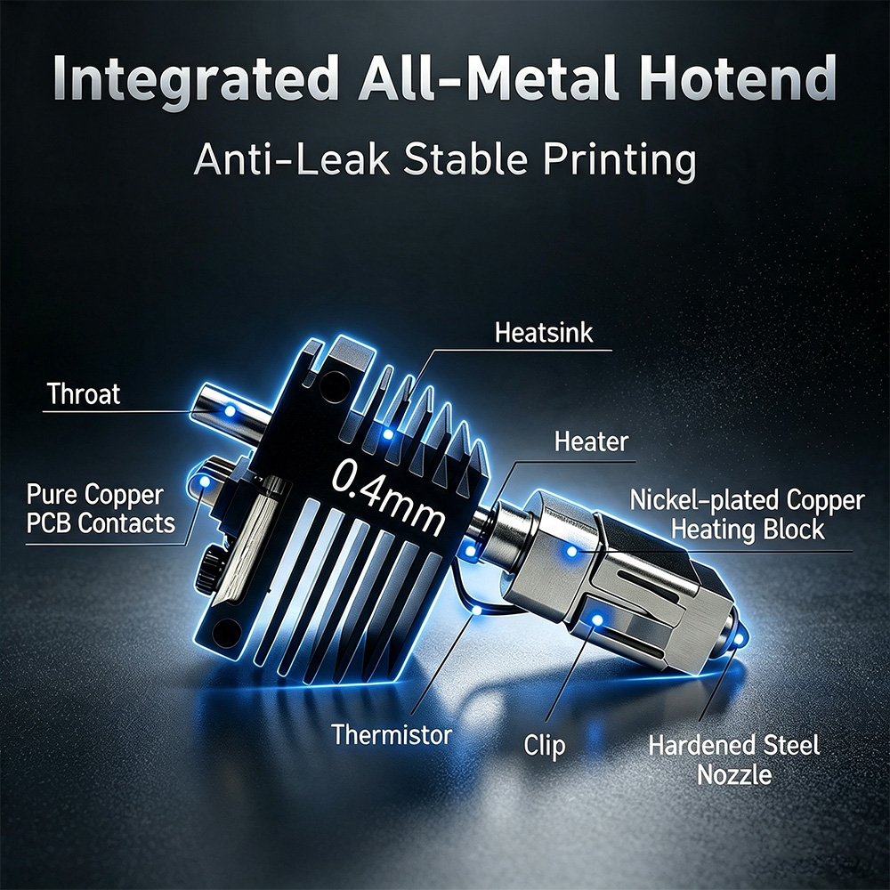 طقم هوت إند مكون من 4 قطع لاست - مراجعة Hotend Assembly وسعره
