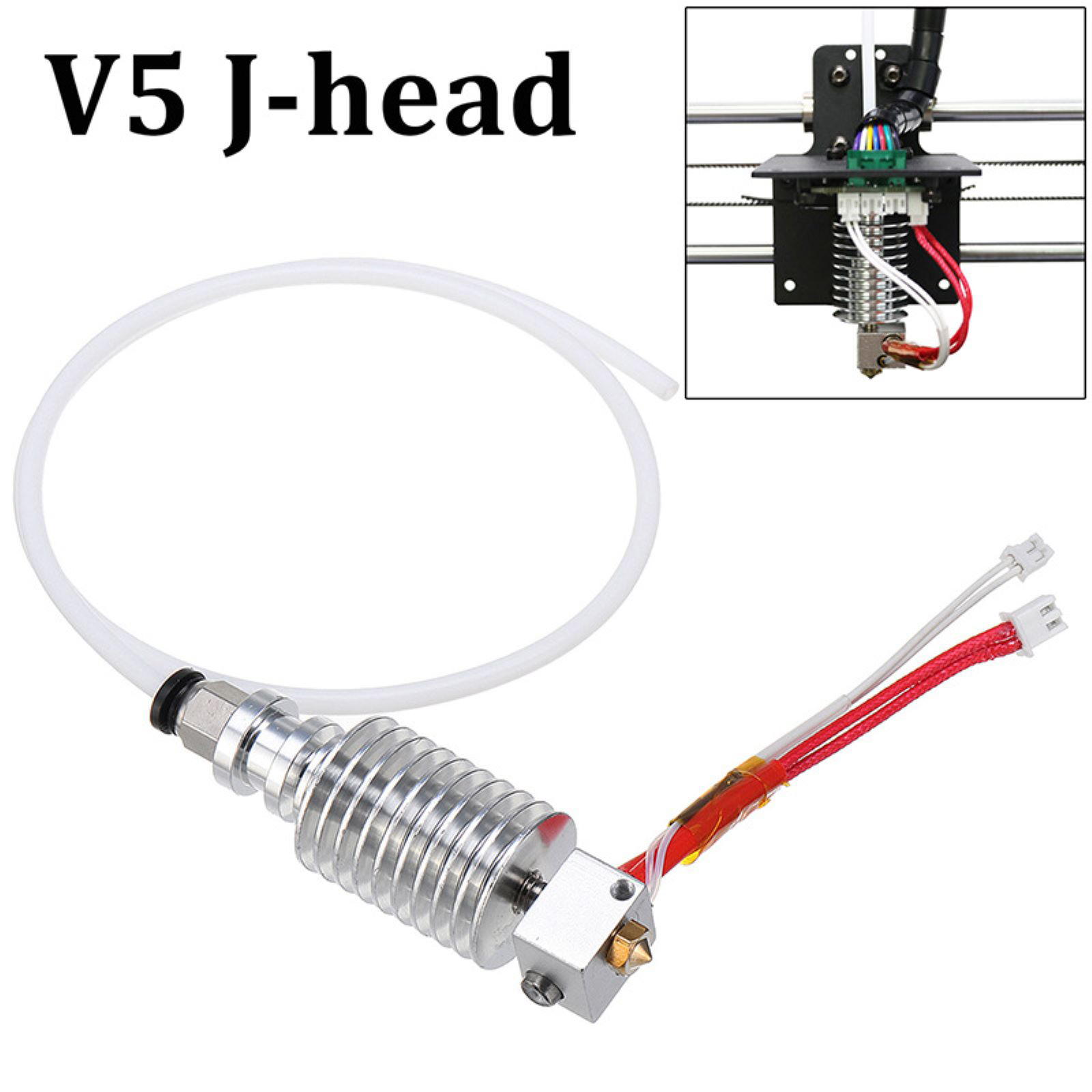 طقم رأس طباعة V5 J-Head معدني  - مراجعة Hotend 0.4Mm وسعره
