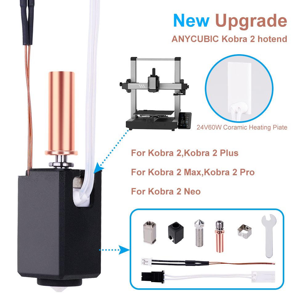 طقم هوت إند لطابعات Anycubic K - مراجعة Hotend Assembly وسعره