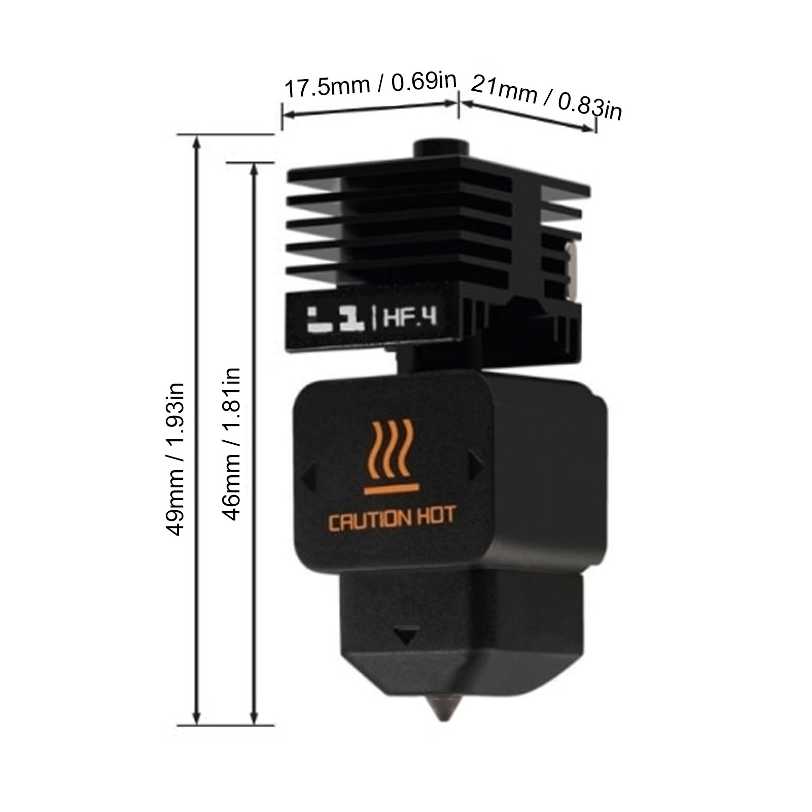 رأس طباعة عالي التدفق بديل لطا - مراجعة Hotend 0.4Mm وسعره