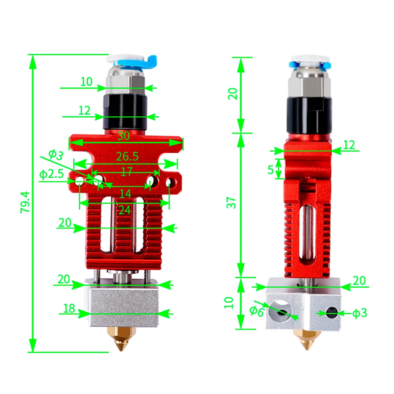 أجزاء طابعة ثلاثية الأبعاد CR6 - مراجعة Direct Drive Extruder وسعره