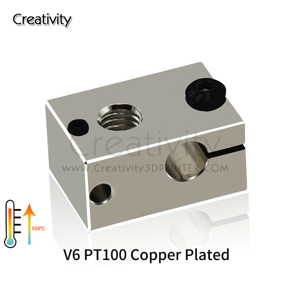 كتلة تسخين V6 PT100 من النحاس  - مراجعة Direct Drive Extruder وسعره