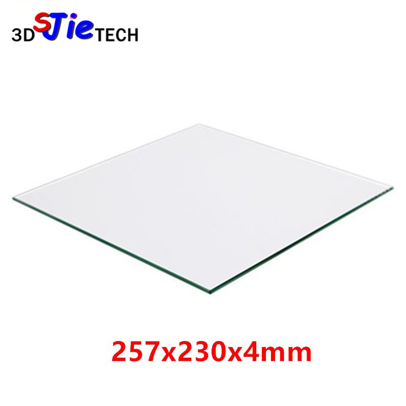 257x230x4 مللي متر UM2 الزجاج  - مراجعة 3D Printer Bed وسعره