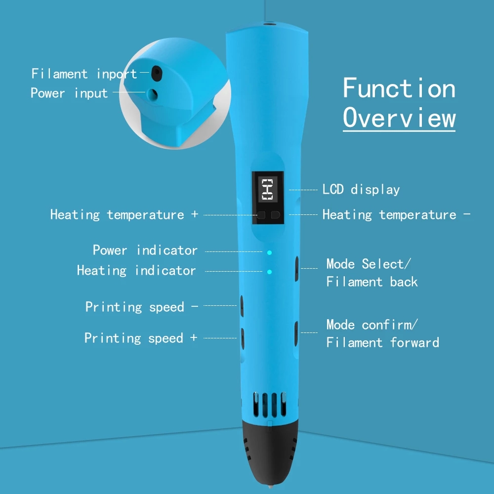 QCREATE قلم طباعة ثلاثي الأبعا - مراجعة Pla Filament وسعره