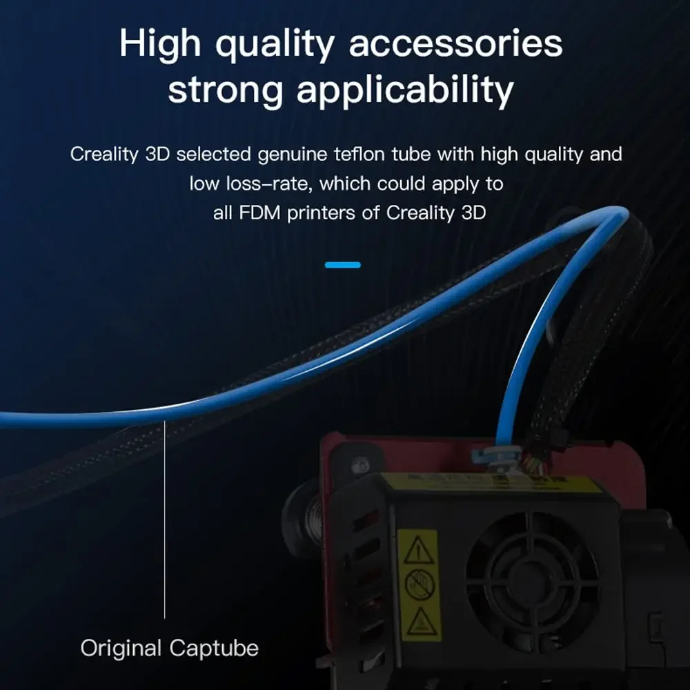 أنابيب PTFE زرقاء من CREALITY  - مراجعة Bowden Tube وسعره