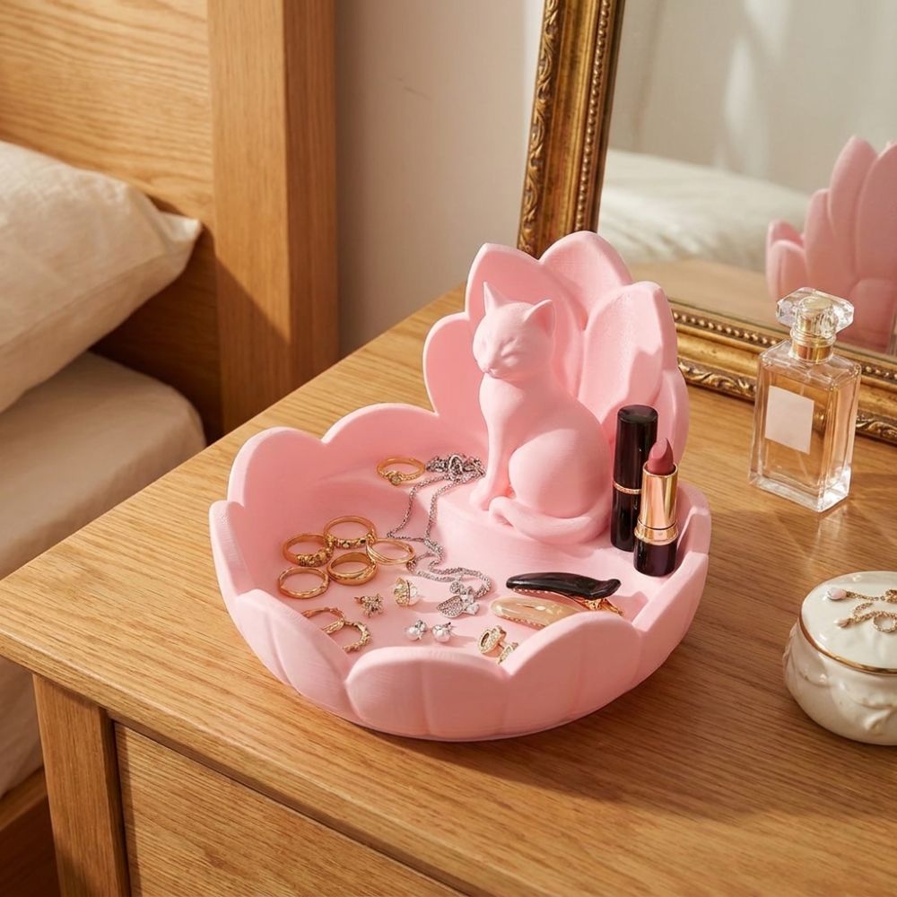 صينية تخزين مجوهرات على شكل زه - مراجعة 3D Printer Stand وسعره