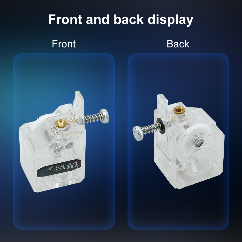 شفاف DDB المزدوج محرك والعتاد  - مراجعة Direct Drive Extruder وسعره