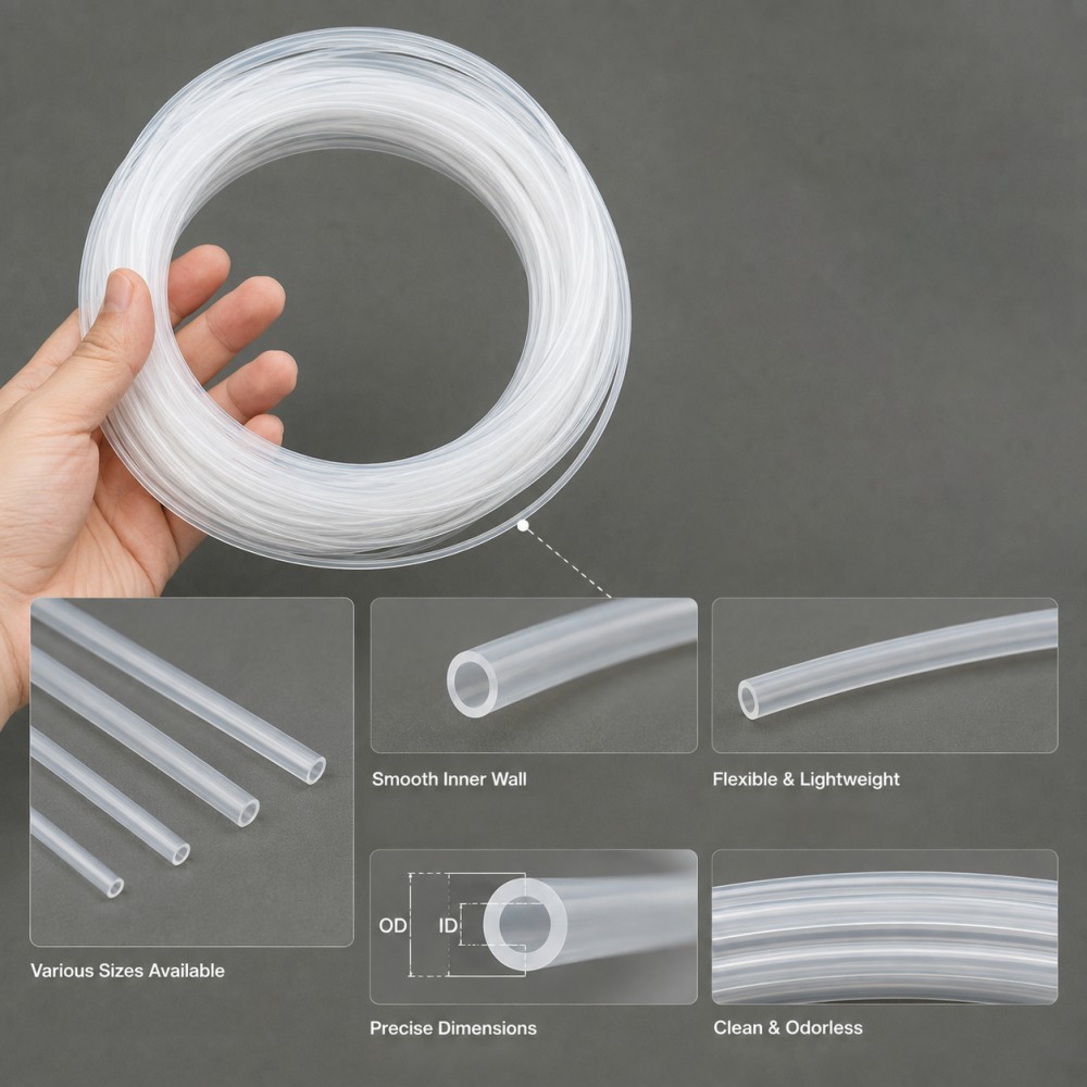 أنبوب شعري شفاف من مادة PTFE ب - مراجعة Ptfe Tube وسعره