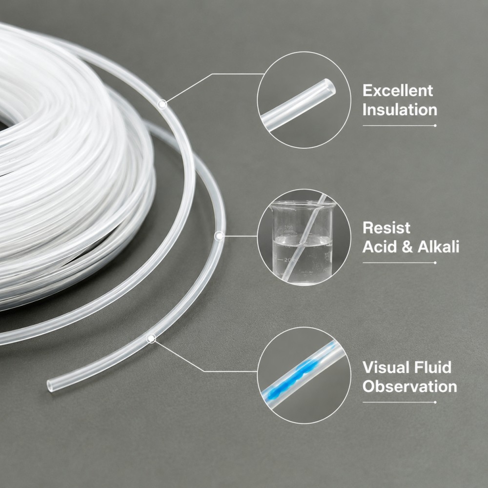 أنبوب شعري شفاف من مادة PTFE ب - مراجعة Ptfe Tube وسعره
